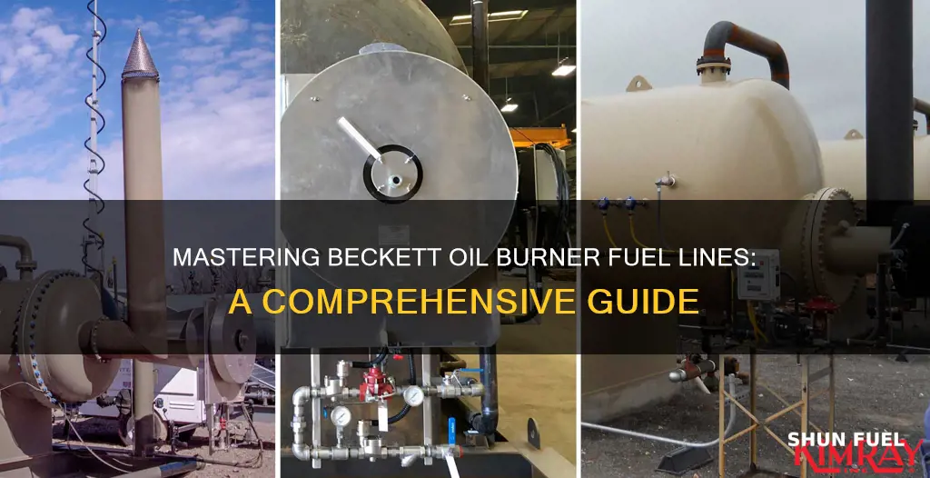 how to hook up a beckett oil burner fuel lines