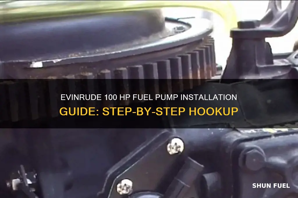 how to hook up a evinrude 100 hp fuel pump