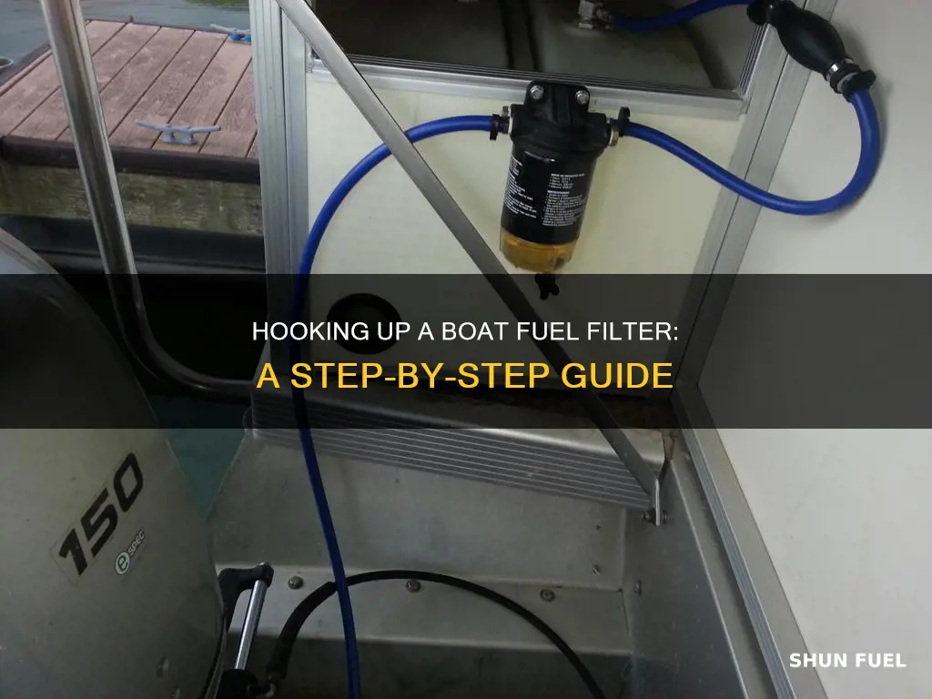how to hook up a fuel filter on a boat
