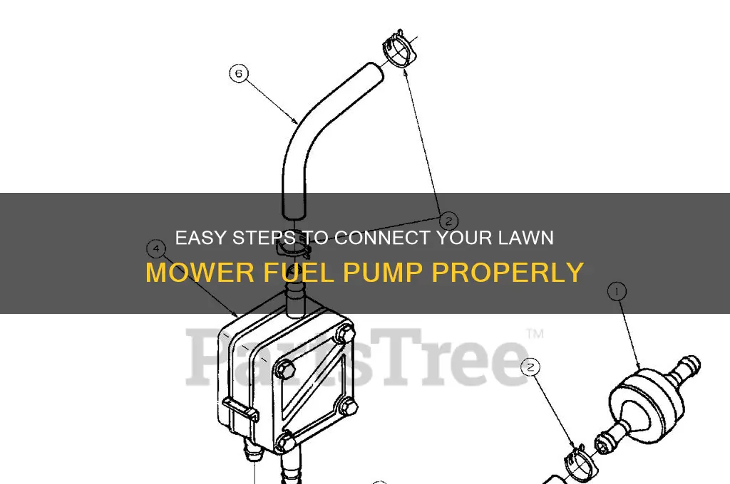 how to hook up a lawn mower fuel pump