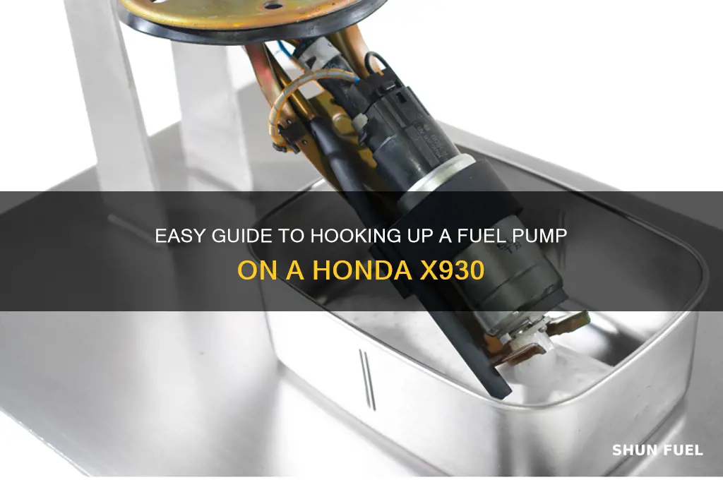 how to hook up fuel pump honda x930