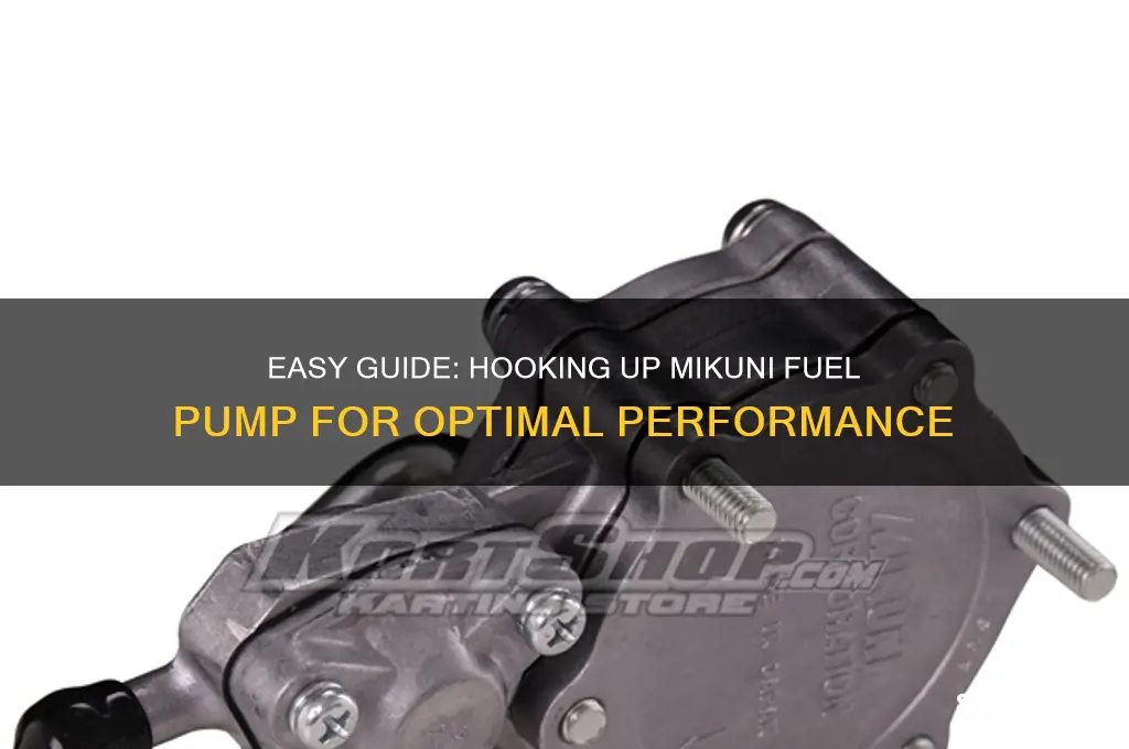 how to hook up mikuni fuel pump