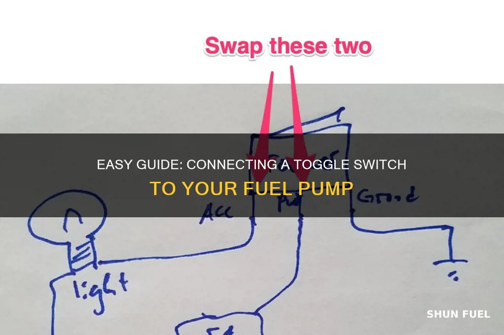 how to hook up toggle switch to fuel pump