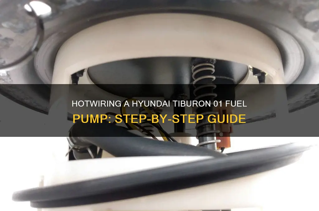how to hotwire a fuel pump hyundao tiburon 01