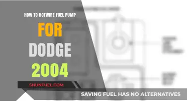 Hotwiring a 2004 Dodge Fuel Pump: Step-by-Step Guide