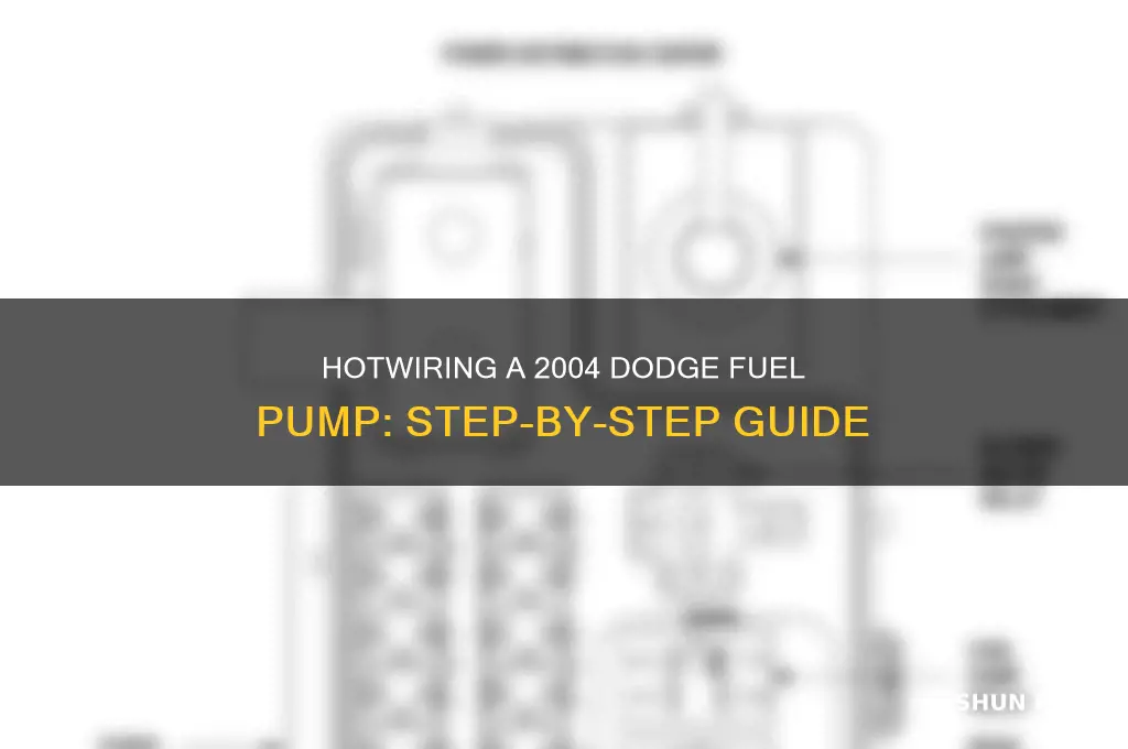 how to hotwire fuel pump for dodge 2004