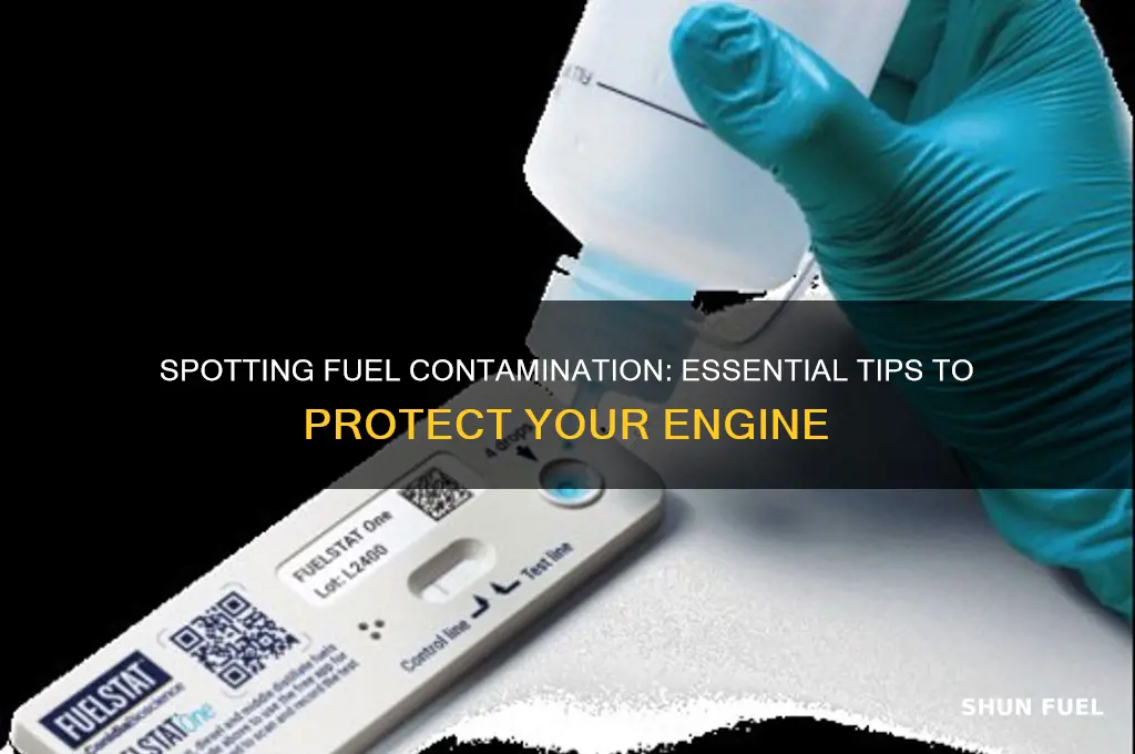 how to identify fuel contamination
