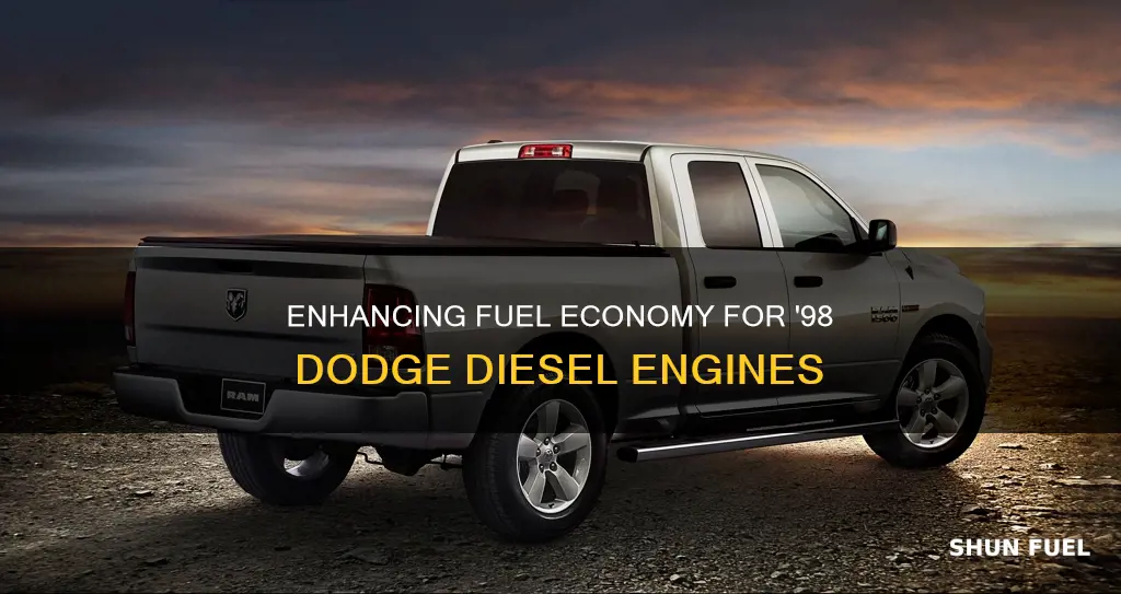 how to improve 1998 dodge diesel fuel economy