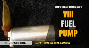 Engaging Your Lincoln Mark VIII Fuel Pump: A Step-by-Step Guide