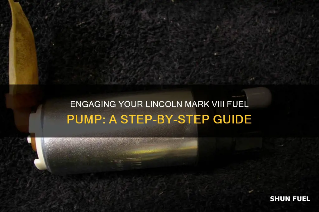 how to in gage lincoln mark viii fuel pump