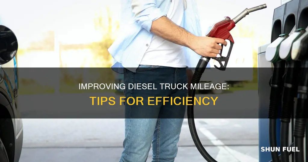 how to increase diesel fuel mileage in pickup truck