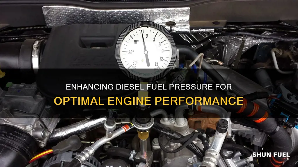 how to increase diesel fuel pressure