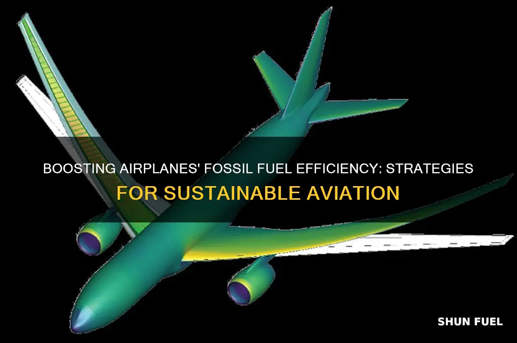 how to increase fossil fuel efficiency for airplanes