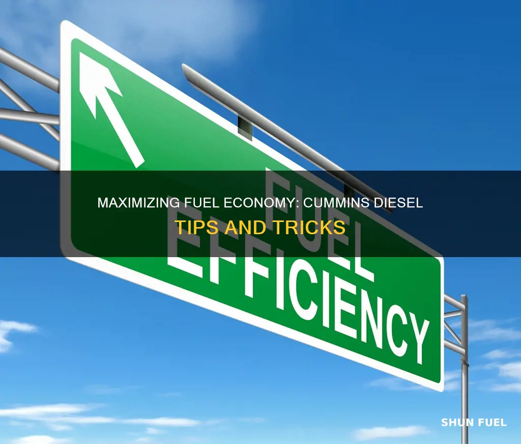 how to increase fuel economy cummins diesel