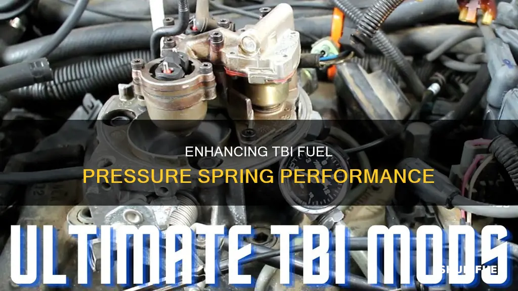 how to increase spring on tbi fuel pressure