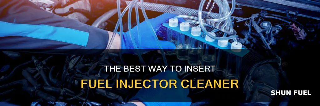 how to insert fuel injector cleaner