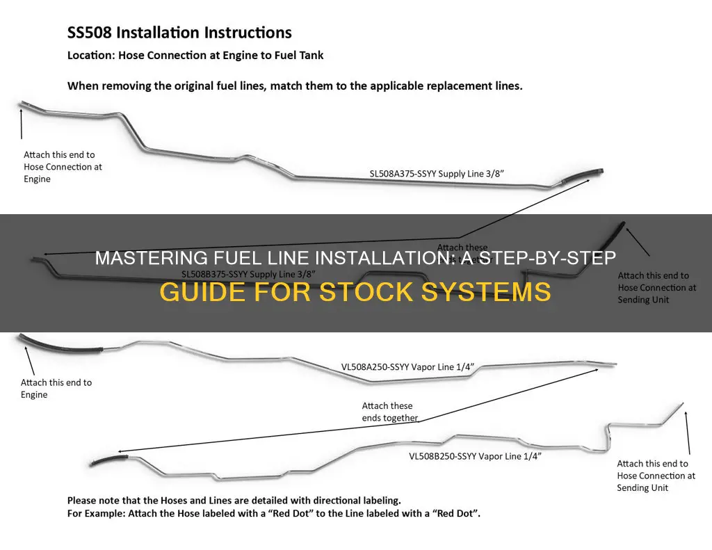 how to instal an lines on stock fuel lines