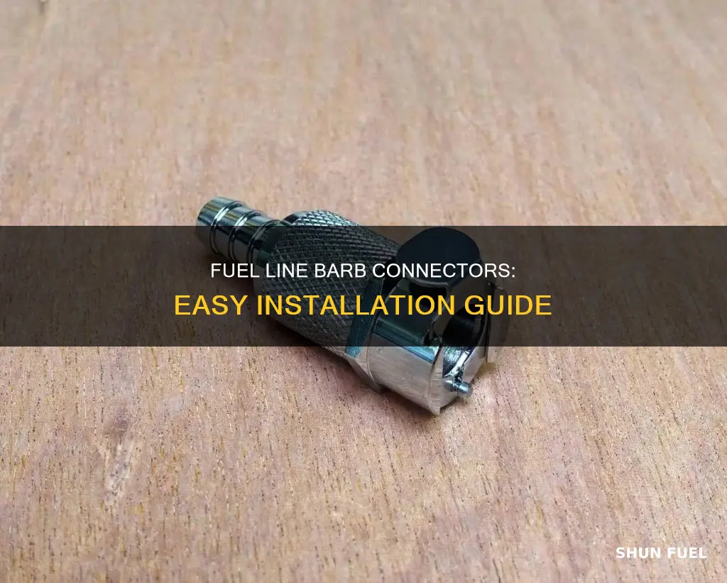 how to instal fuel line barb connectors