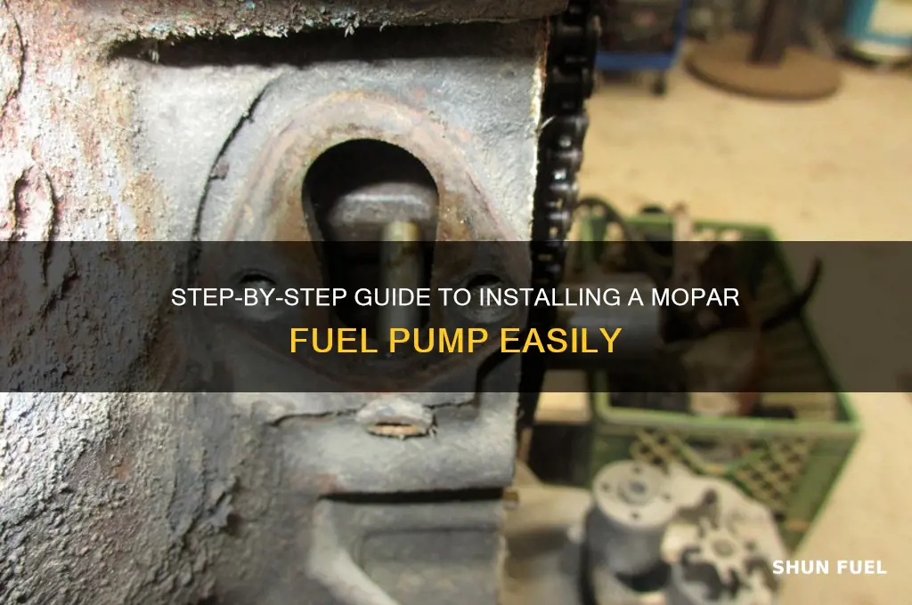how to instal mopar fuel pump