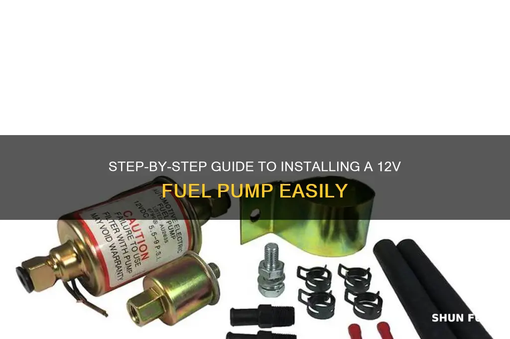 how to install 12v fuel pump