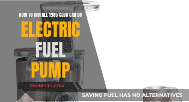 Electric Fuel Pump Installation: A Guide for Club Car DS Owners