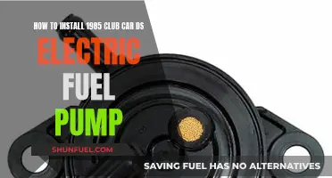 Installing an Electric Fuel Pump in a 1985 Club Car DS