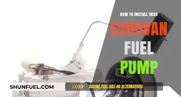 Step-by-Step Guide to Installing a 1993 Eurovan Fuel Pump