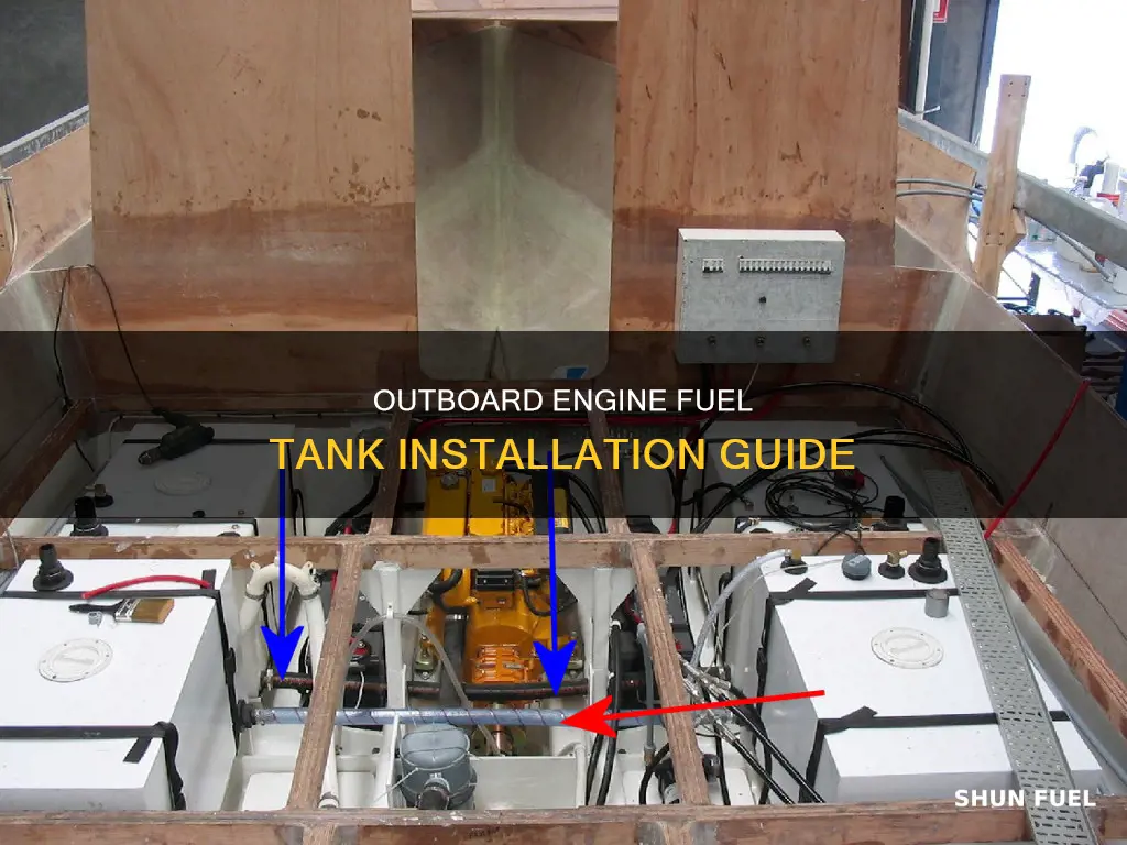 how to install 2 fuel tanks on an outboard engine