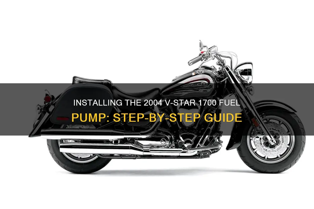 how to install 2004 v-star 1700 fuel pump