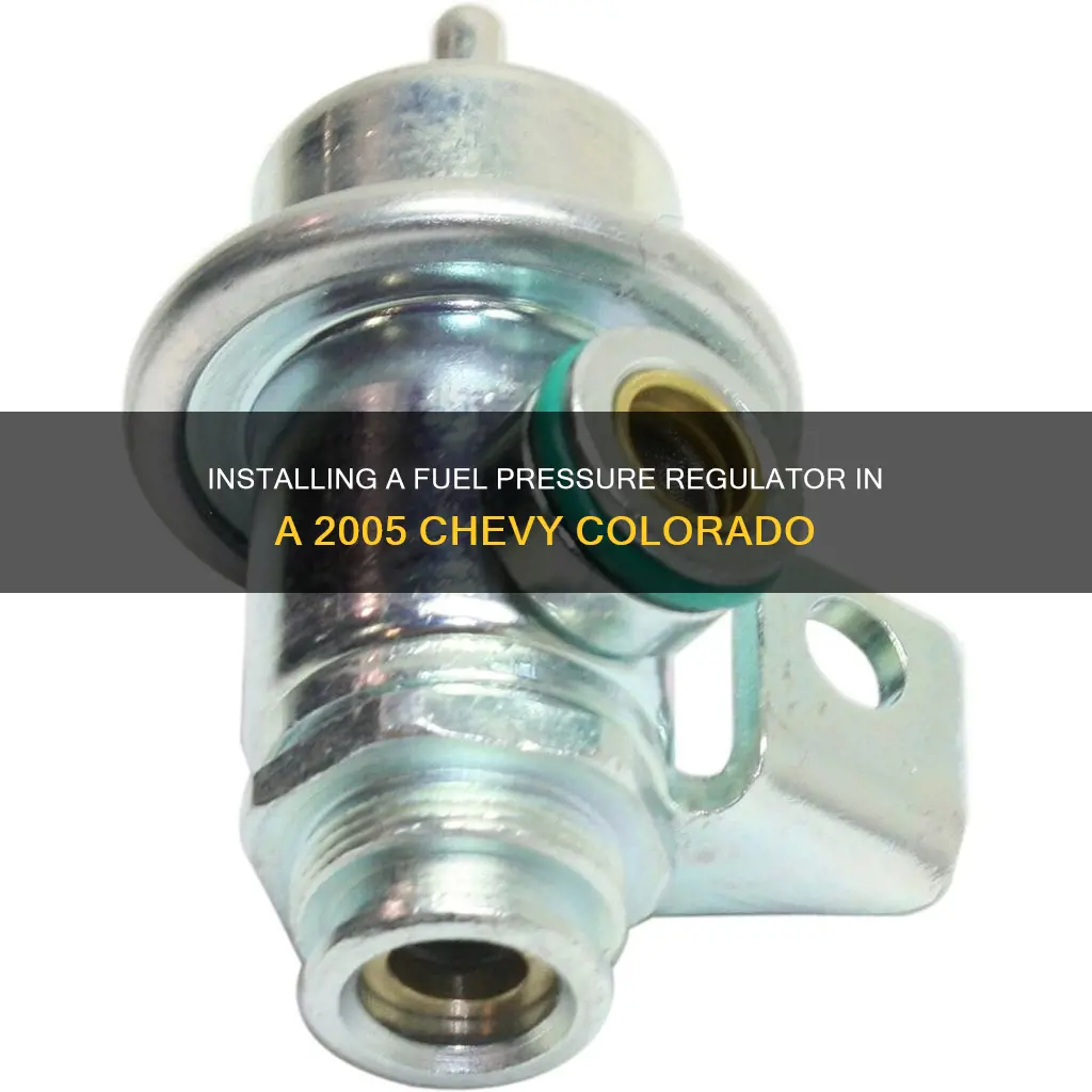 how to install 2005 colorado fuel pressure regulator