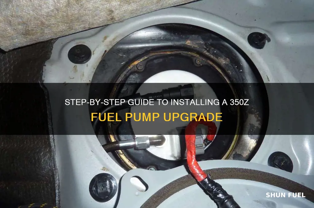 how to install 350z fuel pump