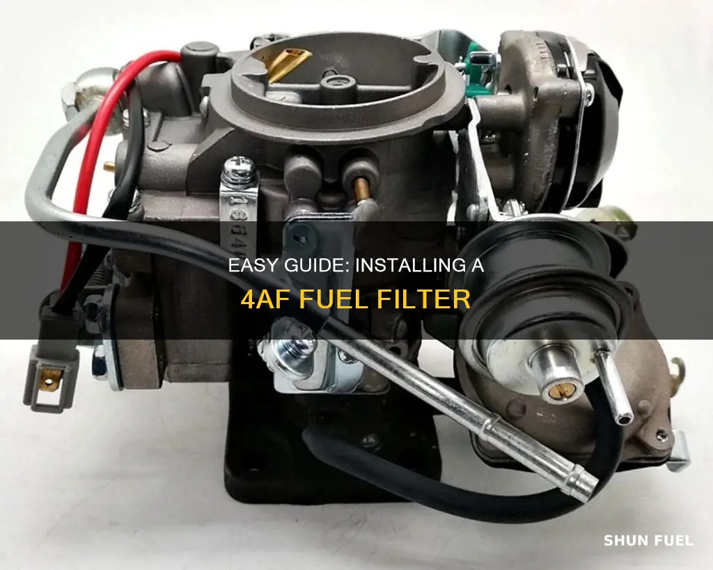 how to install 4af fuel filter