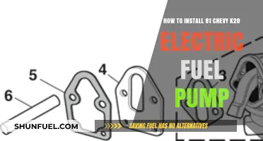 Installing an Electric Fuel Pump in Your 1981 Chevy K20