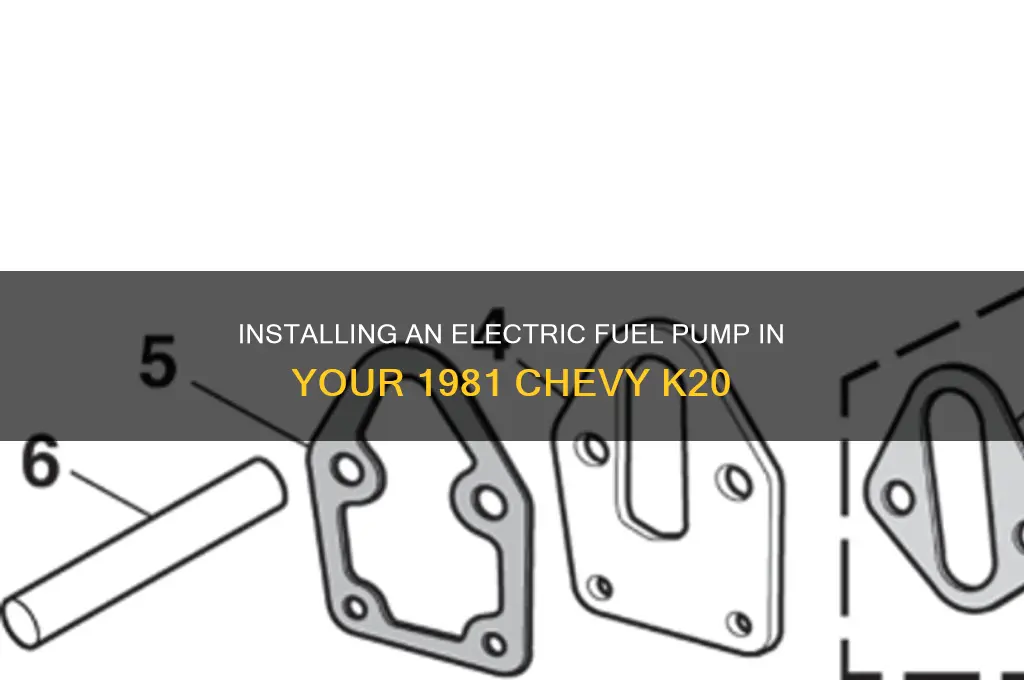 how to install 81 chevy k20 electric fuel pump