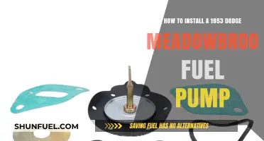 Installing a Fuel Pump in Your 1953 Dodge Meadowbrook: Step-by-Step Guide