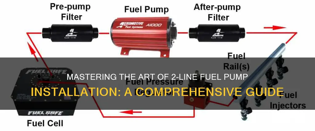 how to install a 2 line fuel pump