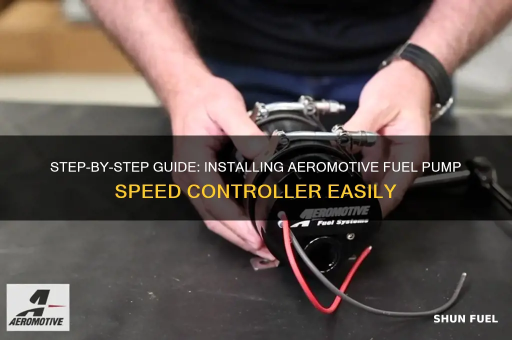 how to install a aeromotive fuel pump speed controller