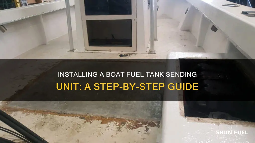 how to install a boat fuel tank sending unit
