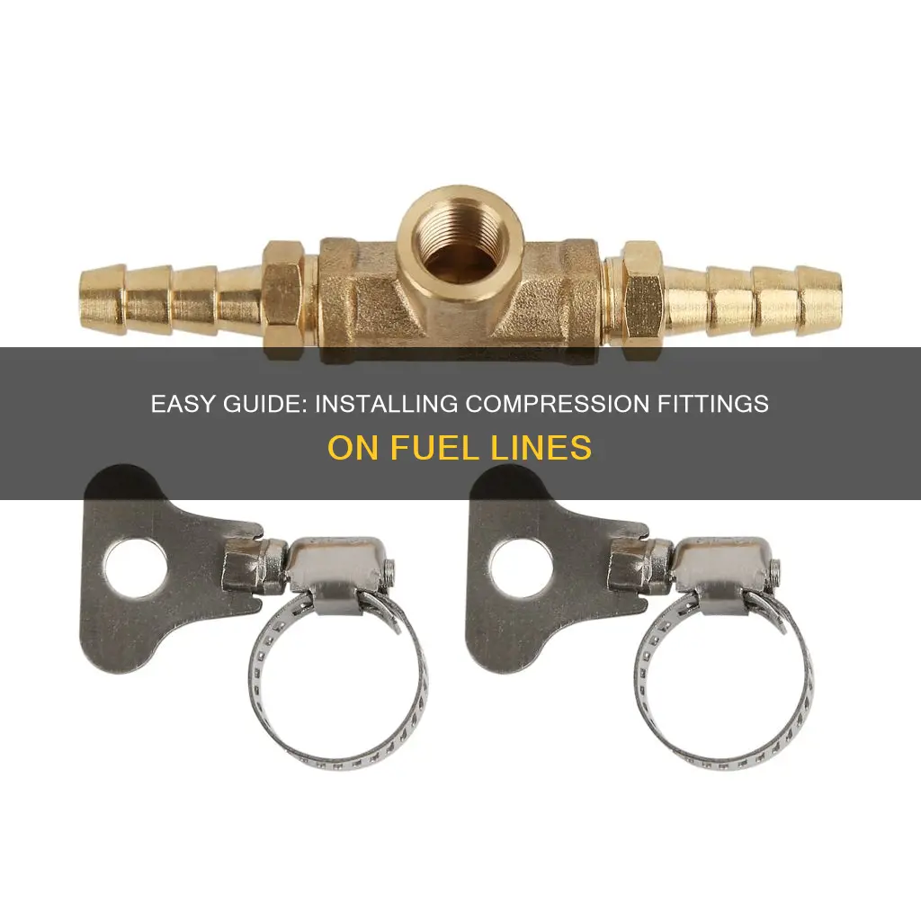 how to install a compression fitting on fuel line
