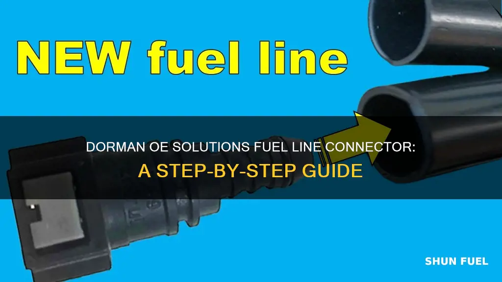 how to install a dorman oe solutions fuel line connector