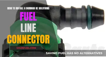 Fuel Line Connector: Installing Dorman OE Solutions