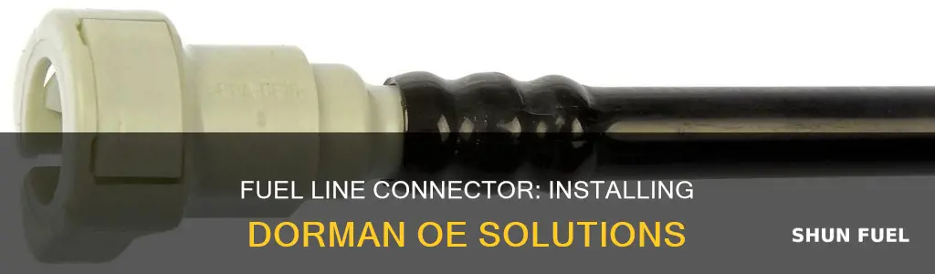 how to install a dorman oe solutions fuel line connector