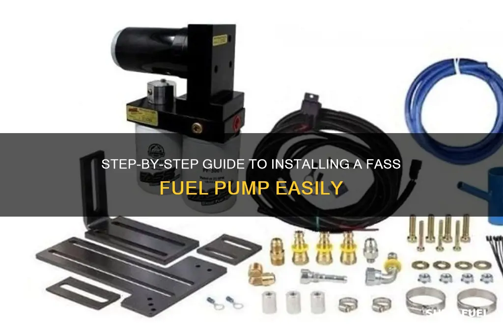 how to install a fass fuel pump