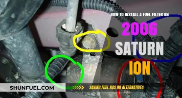 Fuel Filter Installation Guide for 2006 Saturn Ion