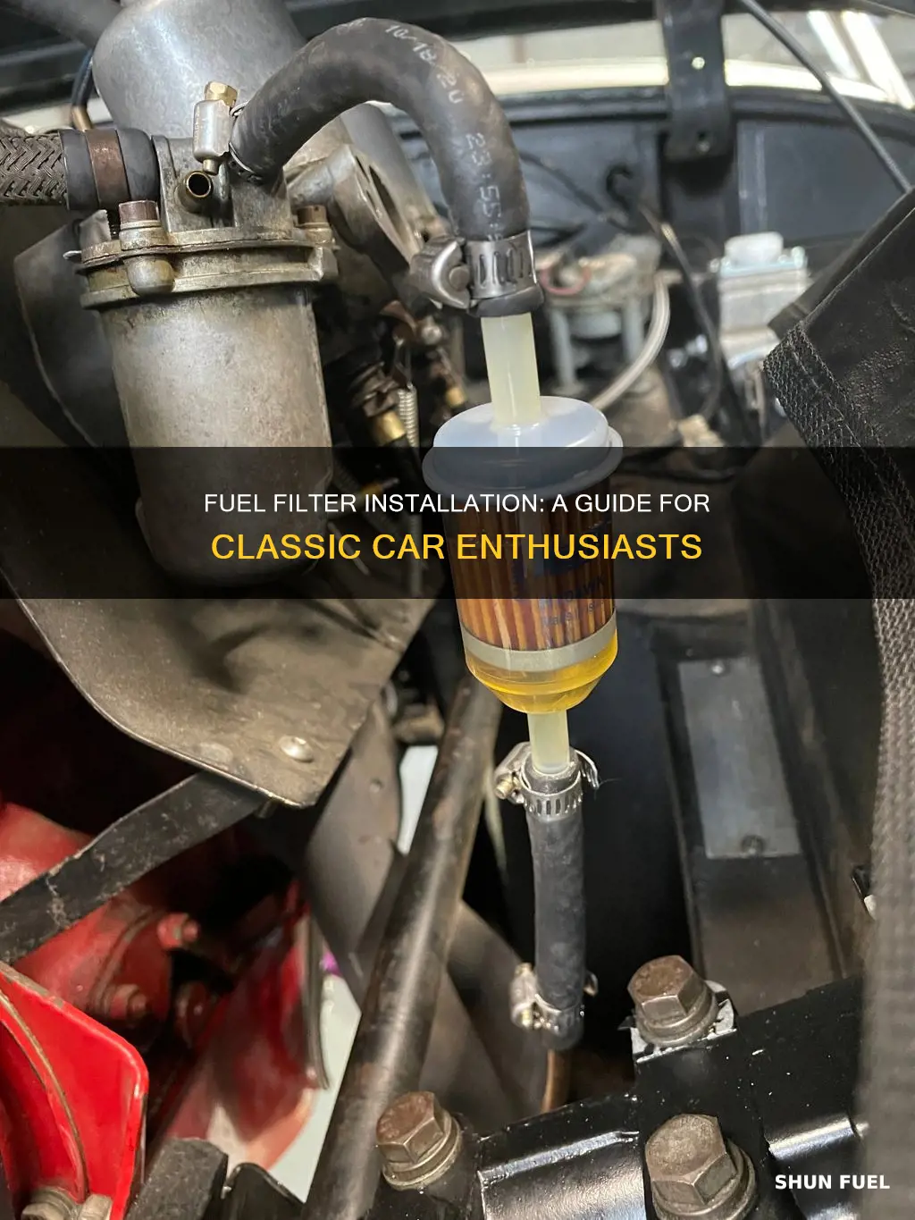 how to install a fuel filter on a classic car