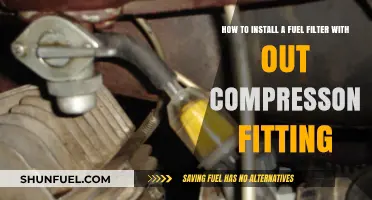 Fuel Filter Installation: No Compression Fitting Needed