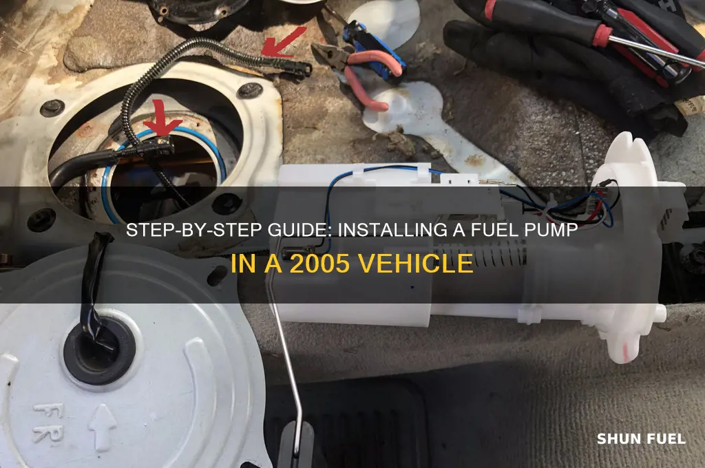how to install a fuel pump 2005