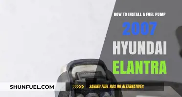 DIY Guide: Installing a Fuel Pump in a 2007 Hyundai Elantra