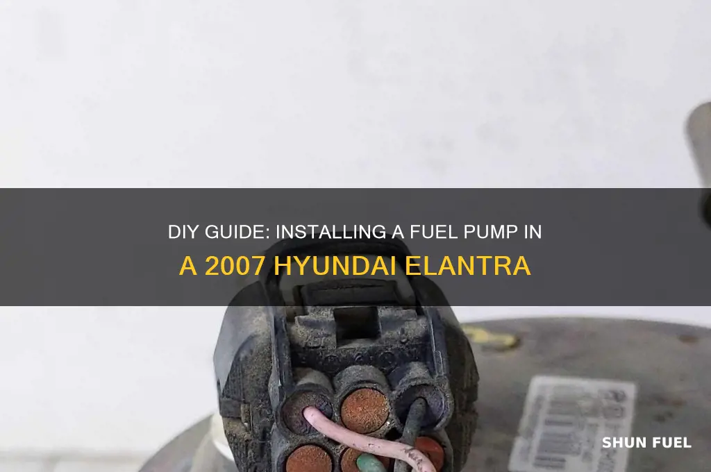 how to install a fuel pump 2007 hyundai elantra