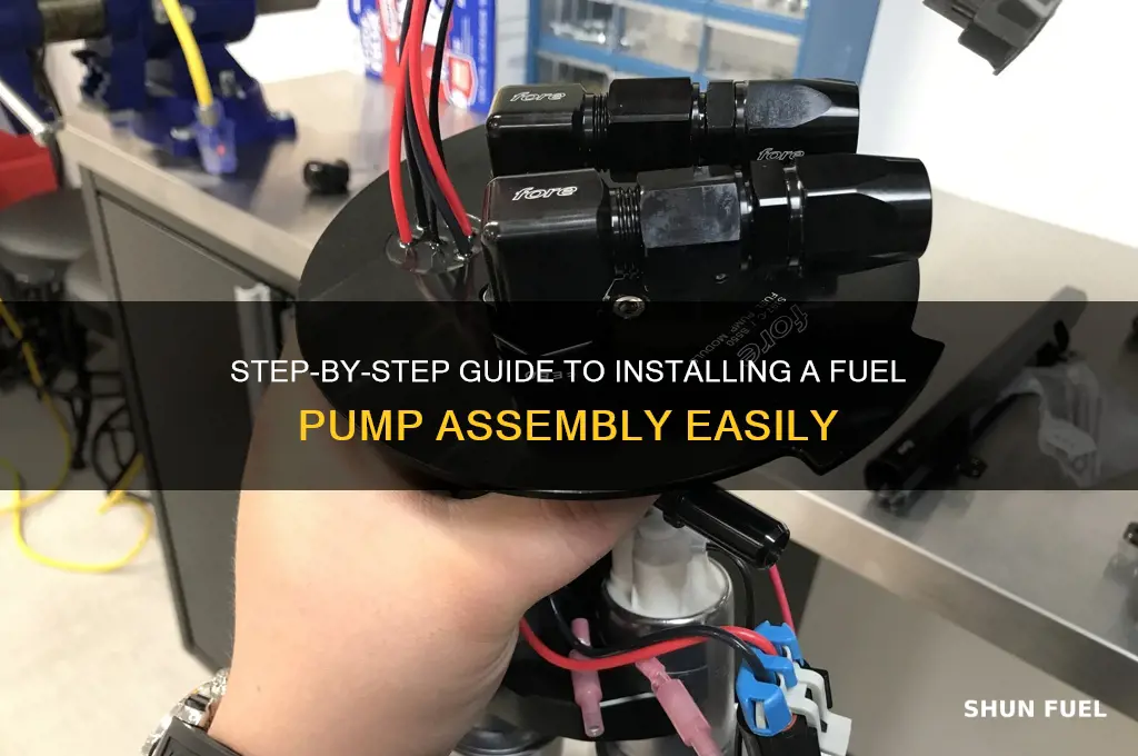 how to install a fuel pump assembly